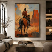 Vintage Americana Art | Where the Red Earth Remembers