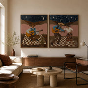 Vintage Americana Art | Moonlight Serenade