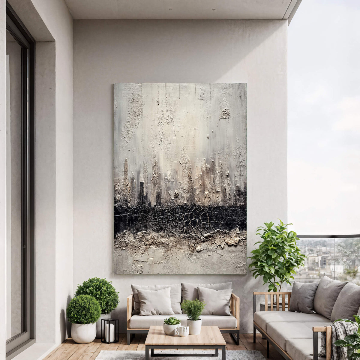 Wabi-Sabi Art | Raw Darkened Strata