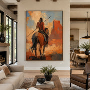 Vintage Americana Art | Where the Red Earth Remembers