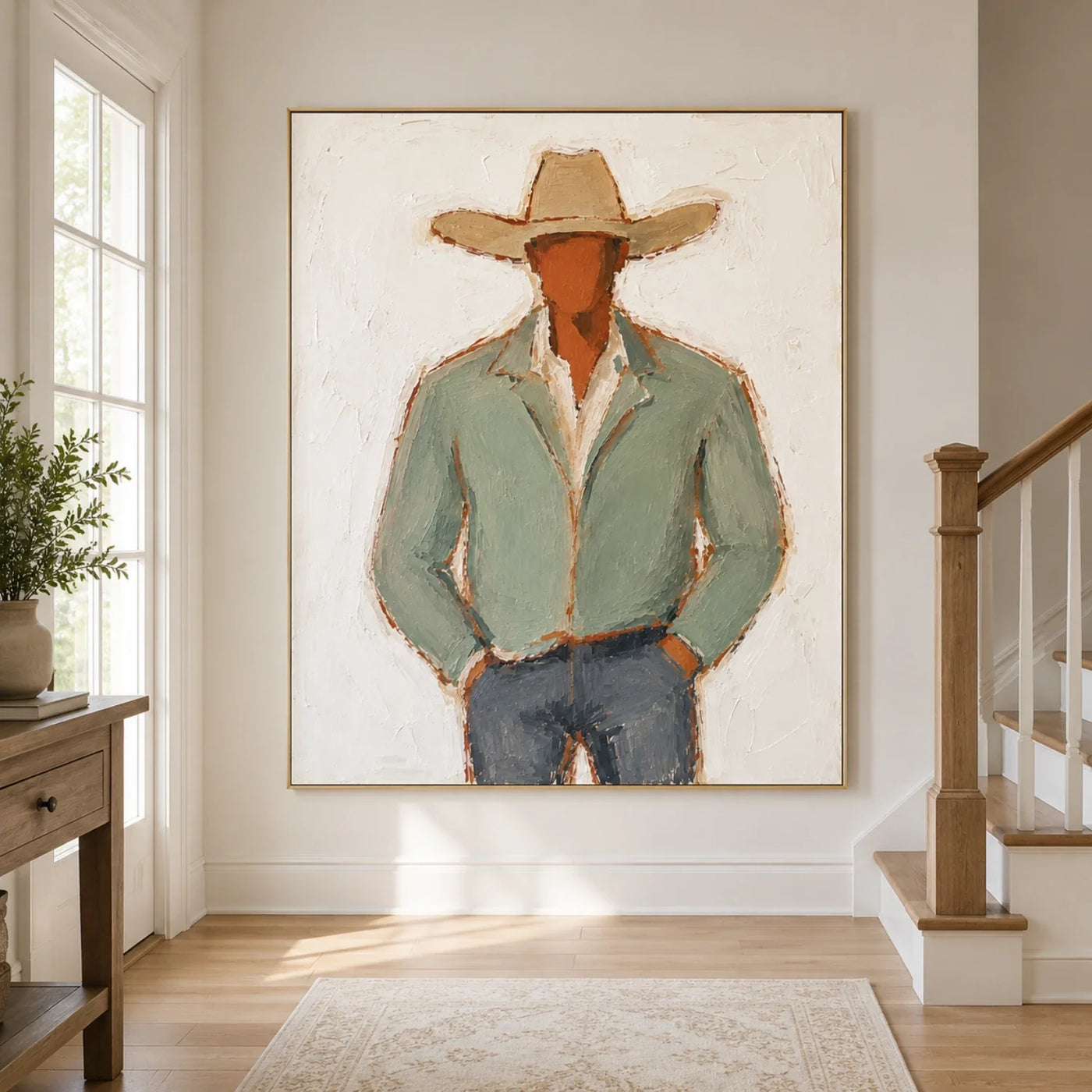 Vintage Americana Art | Cowboy Calm