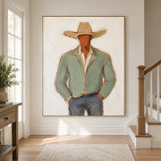 Vintage Americana Art | Cowboy Calm