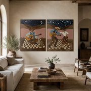 Vintage Americana Art | Moonlight Serenade