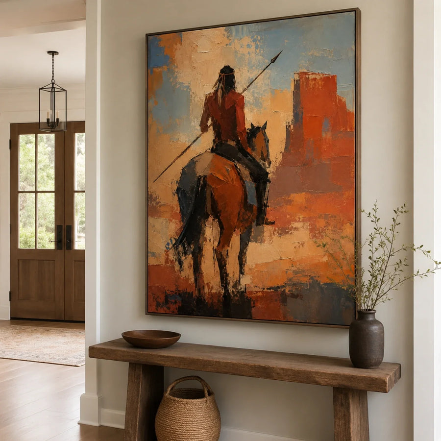 Vintage Americana Art | Where the Red Earth Remembers