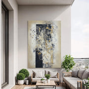 Contemporary Luxe Art | Gilded Faded Strata