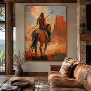 Vintage Americana Art | Where the Red Earth Remembers