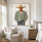 Vintage Americana Art | Cowboy Calm