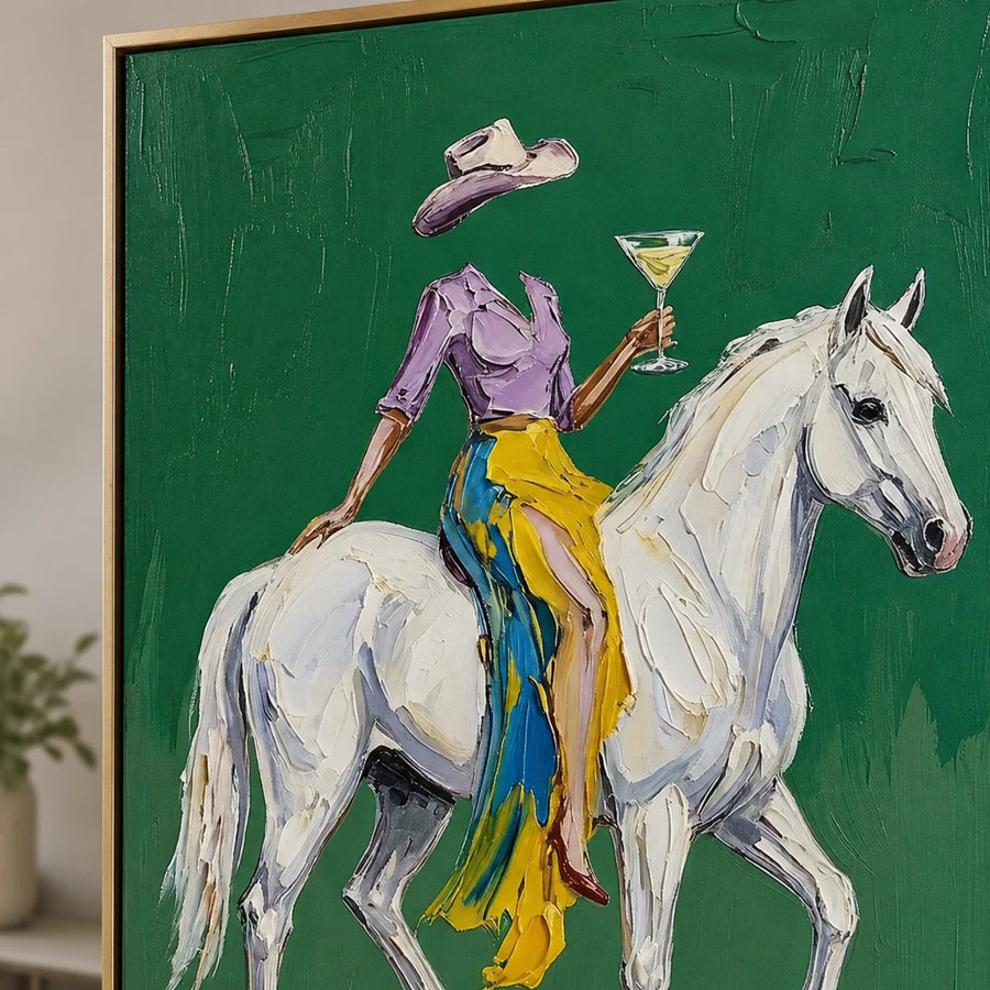 POP Art | White Horse Wine Rider