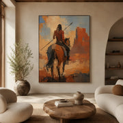 Vintage Americana Art | Where the Red Earth Remembers