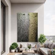 Contemporary Luxe Art | Metallic Textured Divide