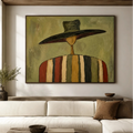 Vintage Americana Art | Silent Nomad In Earth Stripes