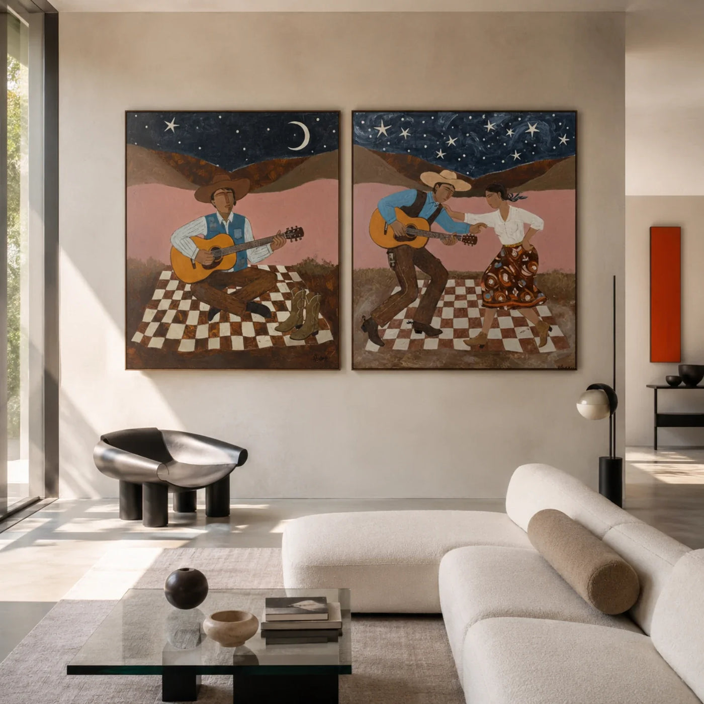 Vintage Americana Art | Moonlight Serenade