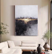 Contemporary Luxe Art | Gilded Skyline Glow
