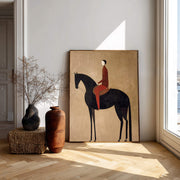 Vintage Americana Art | Crimson Solitude