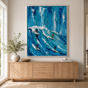 3D textured Art | Blue Surge