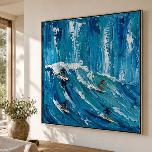 3D textured Art | Blue Surge