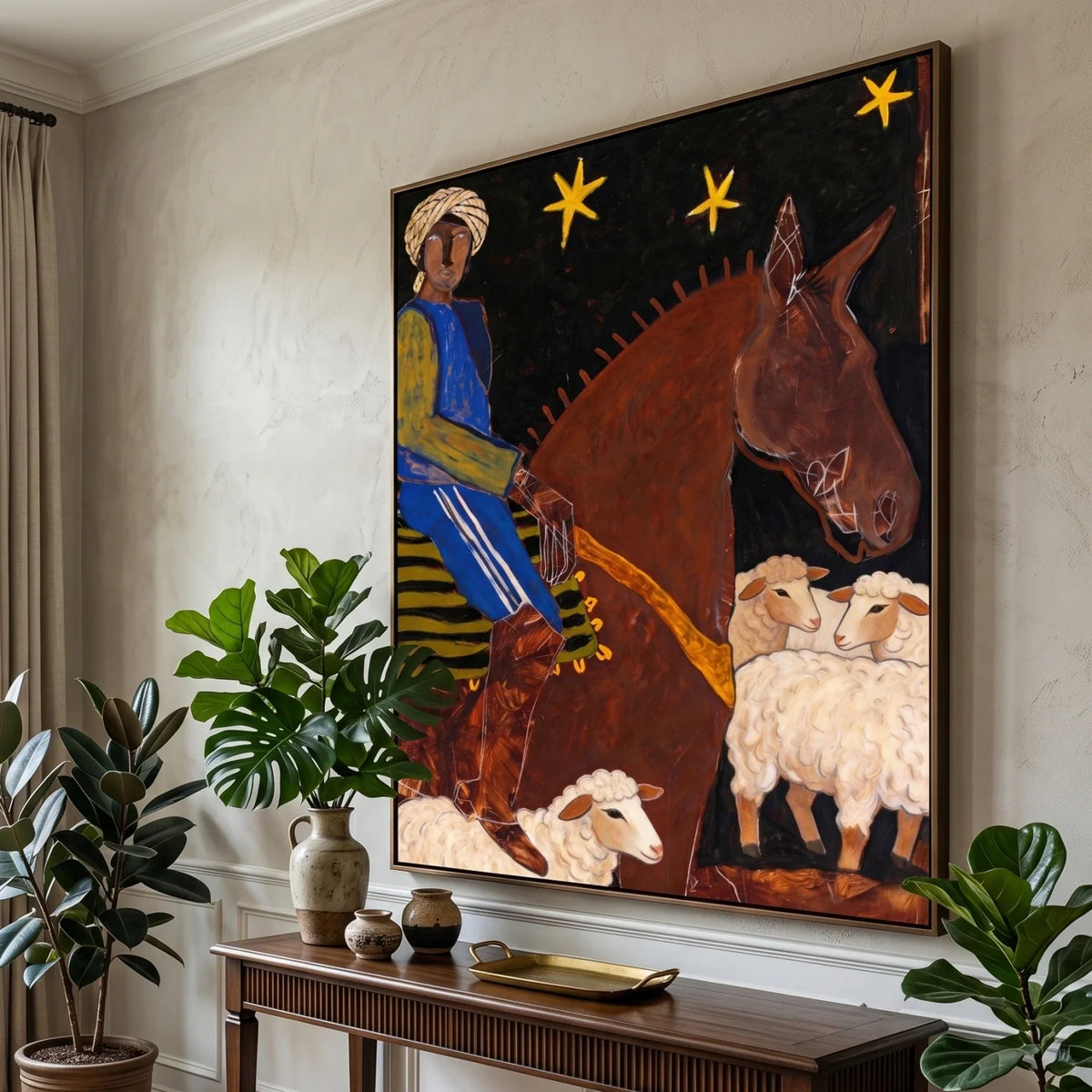 Vintage Americana Art | Night Rider