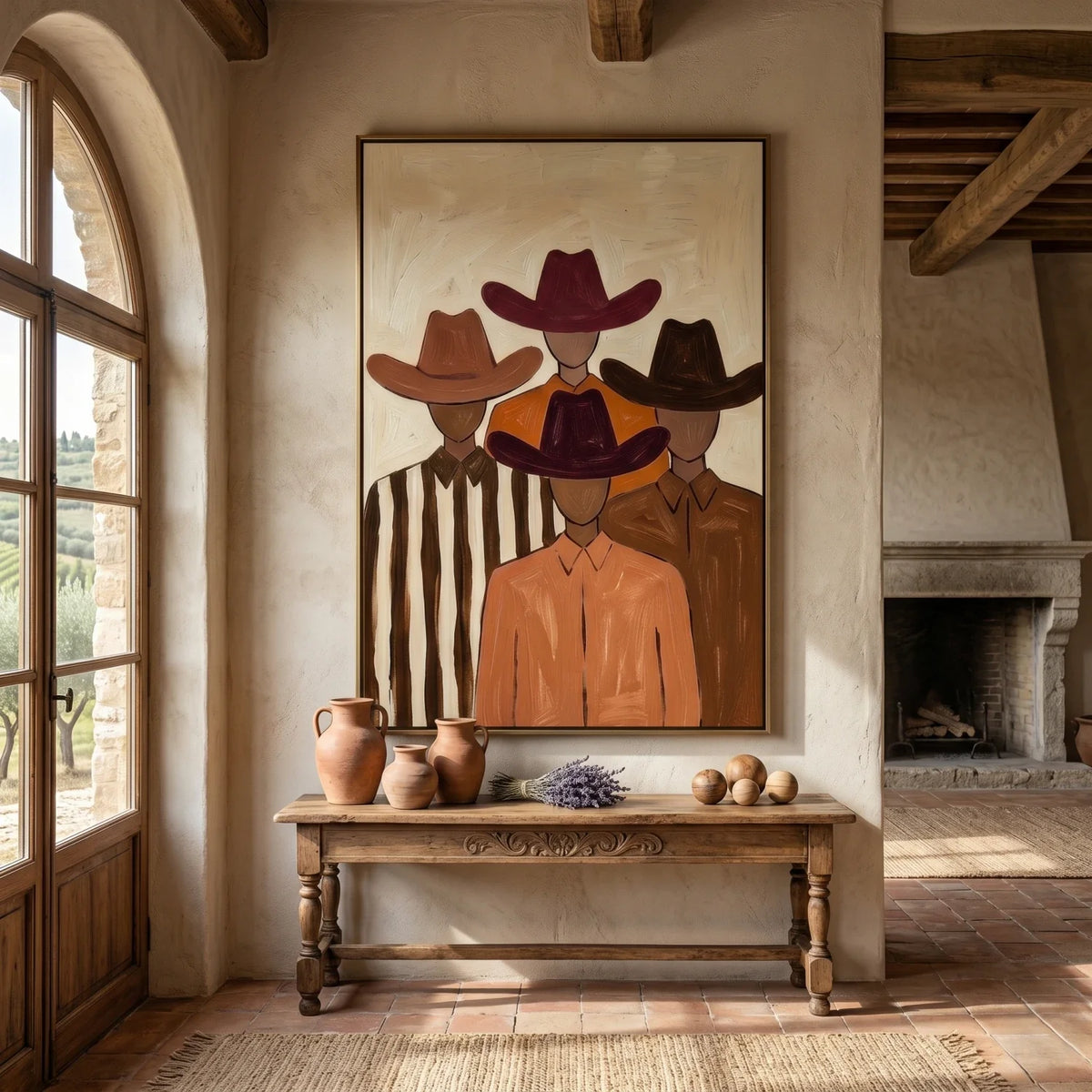Vintage Americana Art | Quiet Brotherhood