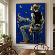 POP Art | Blue Night Cowboy
