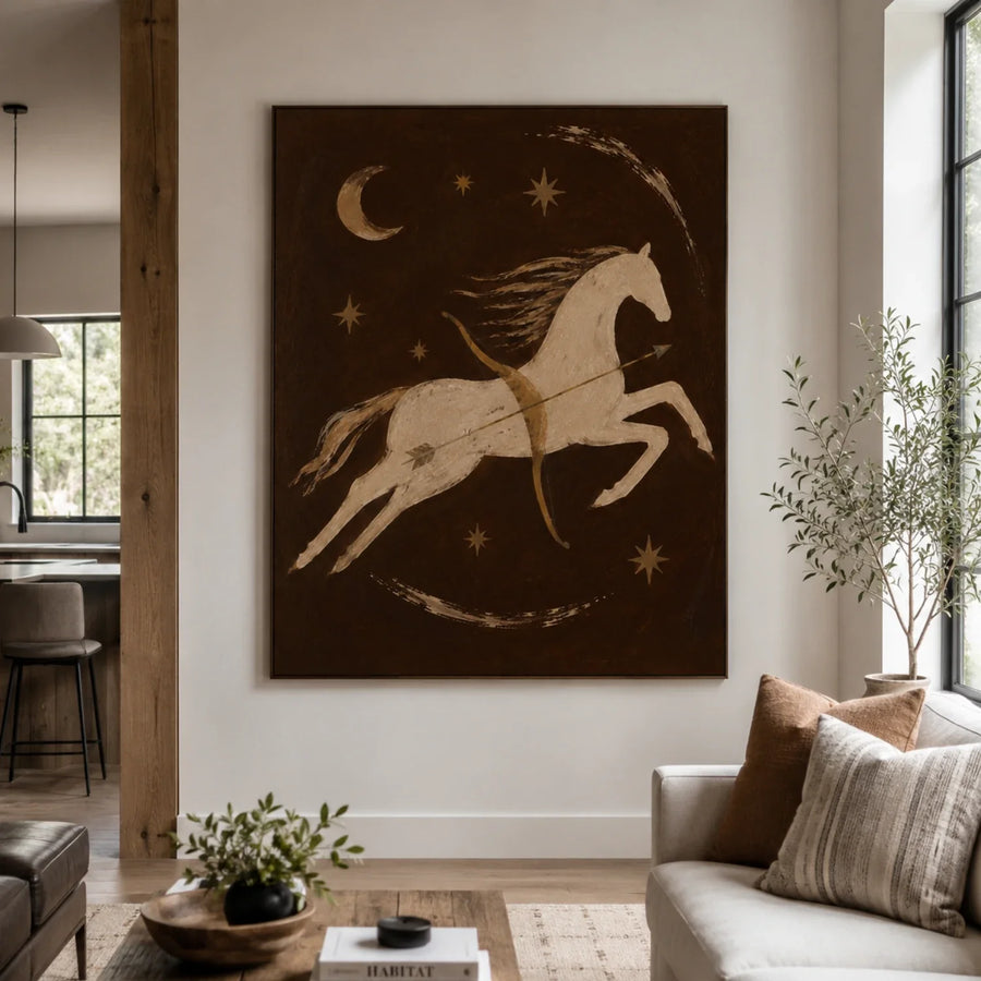 Vintage Americana Art | Lunar Centaur's Gallop