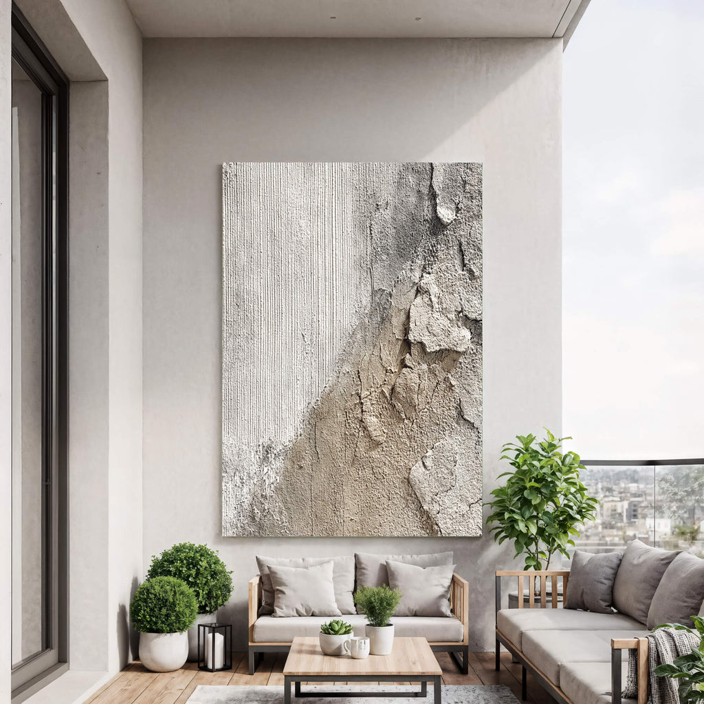 Wabi-Sabi Art | Weathered Plaster Edge