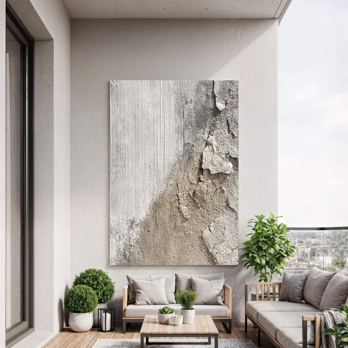Wabi-Sabi Art | Weathered Plaster Edge