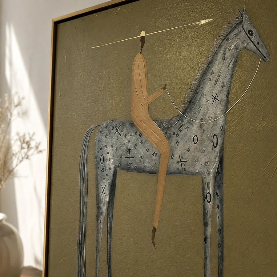 Vintage Americana Art | Olive Ascent
