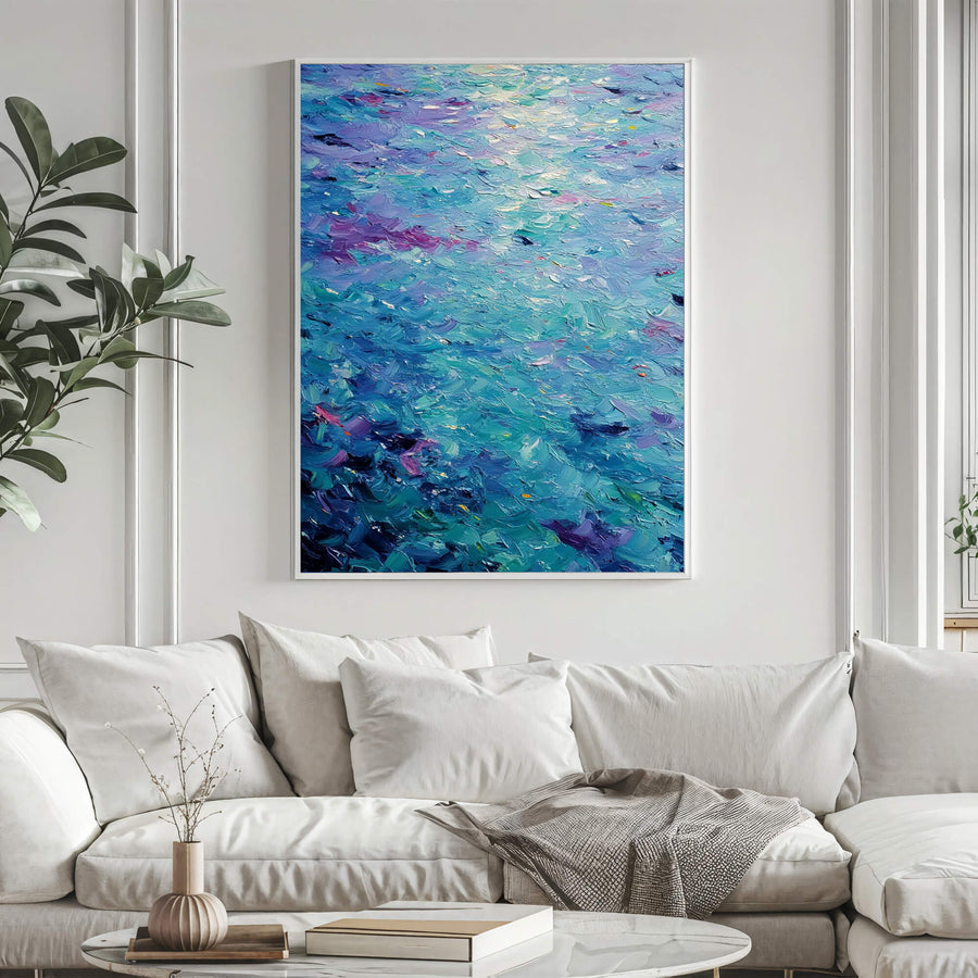 Impressionist Art | Turquoise Ripple Dance