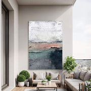 Wabi-Sabi Art | Muted Earthy Horizon