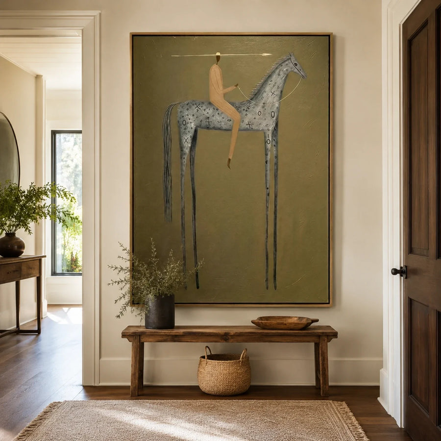 Vintage Americana Art | Olive Ascent