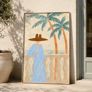 Vintage Americana Art | Palm Terrace Sip
