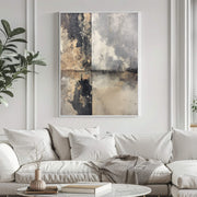 Wabi-Sabi Art | Weathered Grid Wash