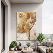 Contemporary Luxe Art | Gilded Leaf Relic
