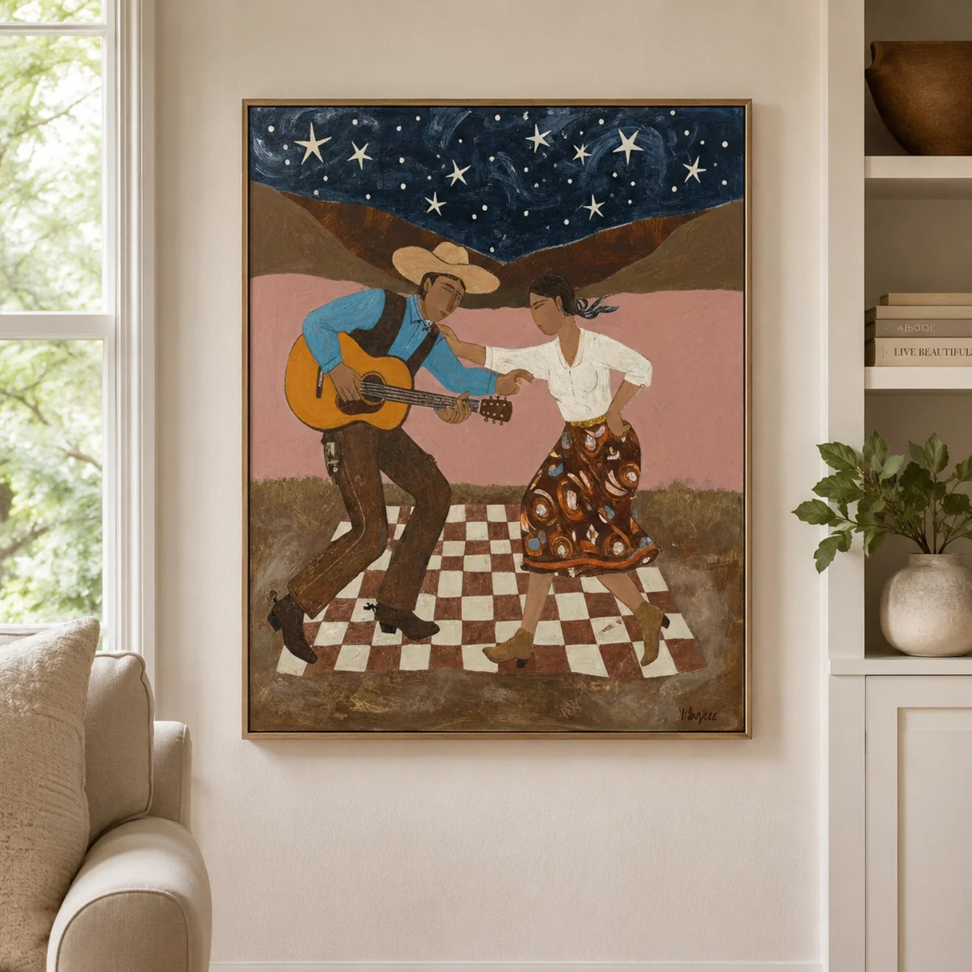 Vintage Americana Art | Starlit Dance