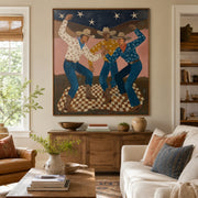 Vintage Americana Art | Cowboy Trio