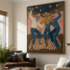 Vintage Americana Art | Cowboy Trio