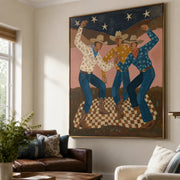 Vintage Americana Art | Cowboy Trio