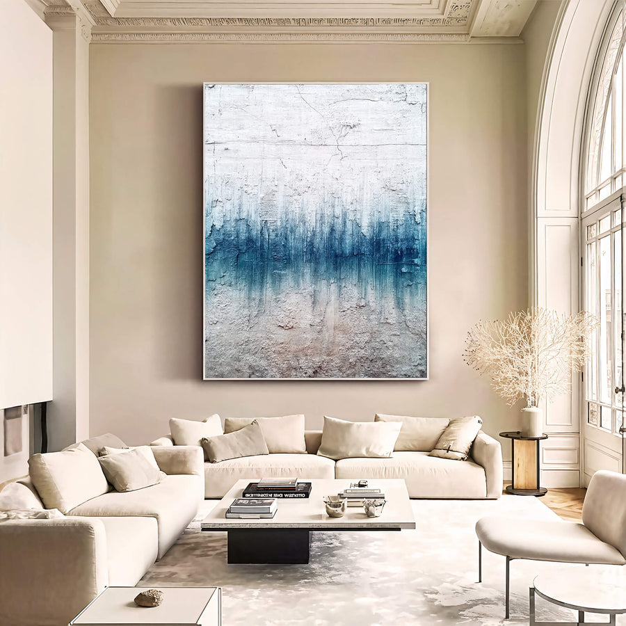 Abstract Art | Azure Textured Gradient