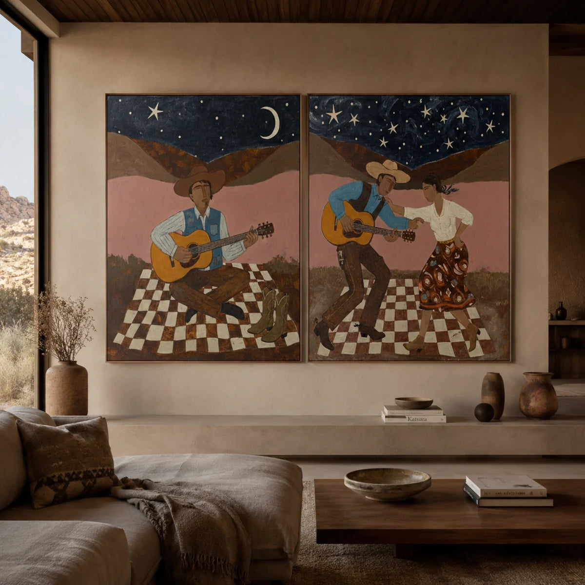 Vintage Americana Art | When the Night Learned Our Names