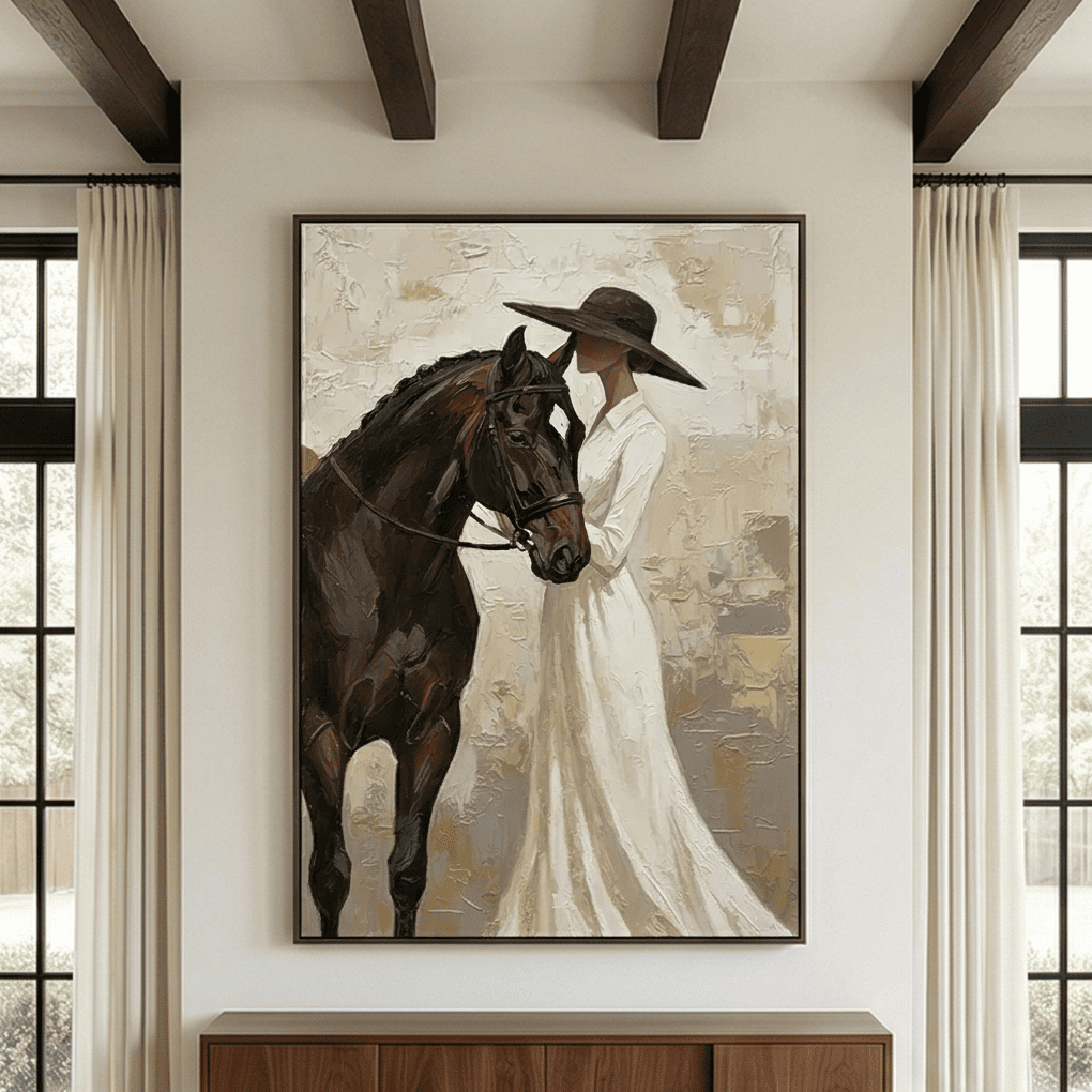Vintage Americana Art | Veiled Grace