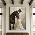 Vintage Americana Art | Veiled Grace