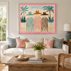 Vintage Americana Art | Beneath the Palms