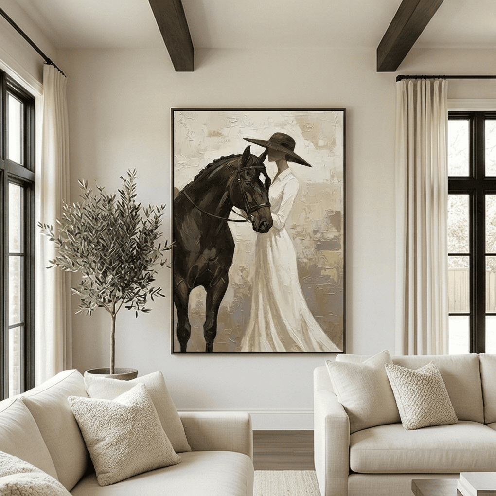 Vintage Americana Art | Veiled Grace