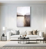 Impressionist Art | Misty Lake Reflections