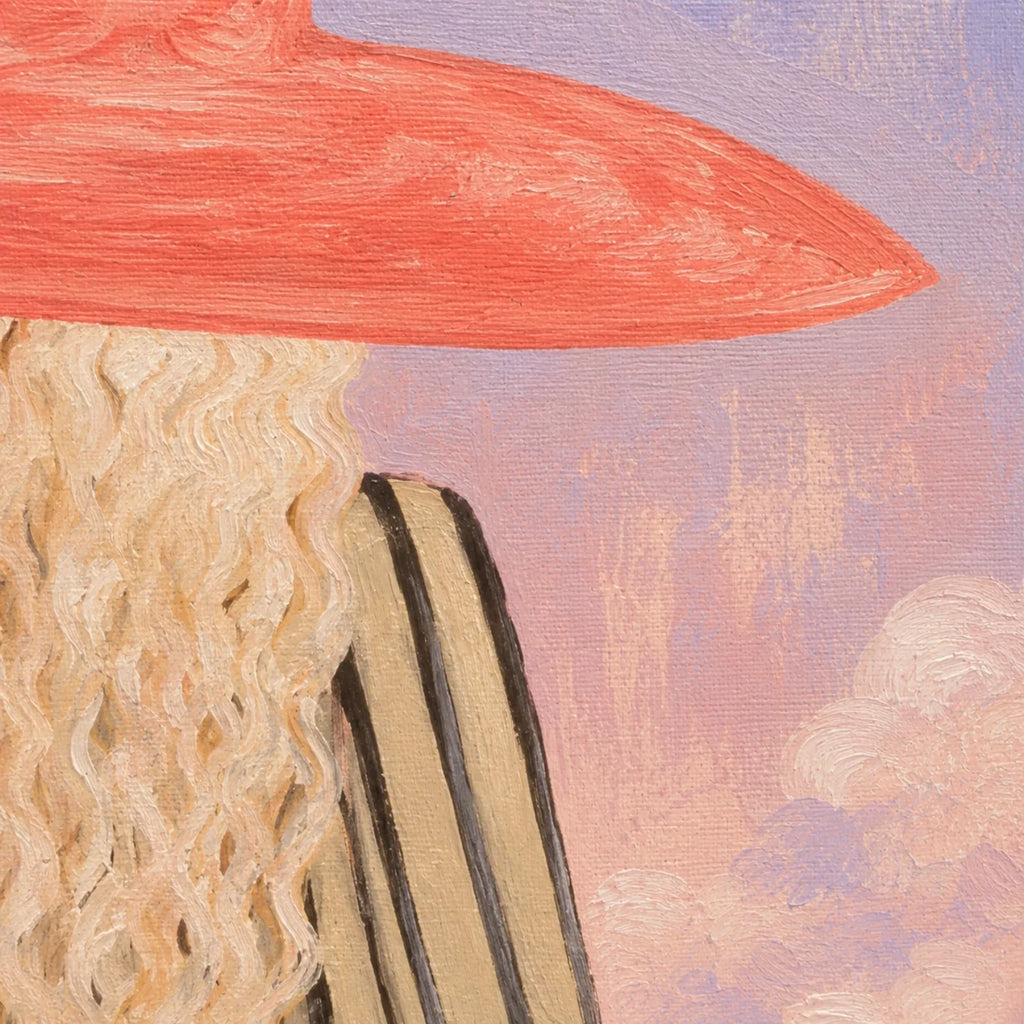 Vintage Americana Art | Blush Sea Gaze