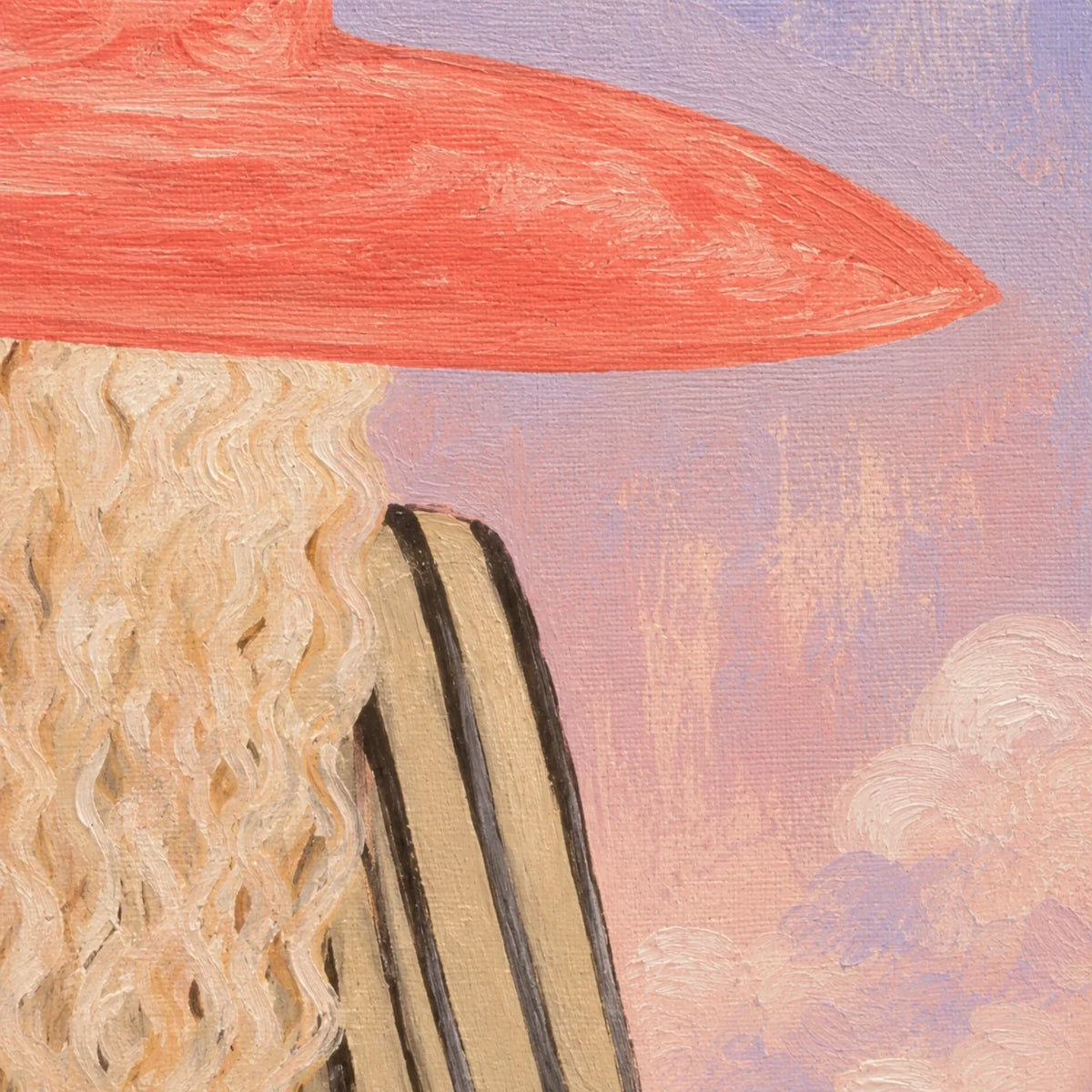 Vintage Americana Art | Blush Sea Gaze