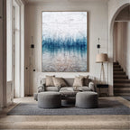 Abstract Art | Azure Textured Gradient