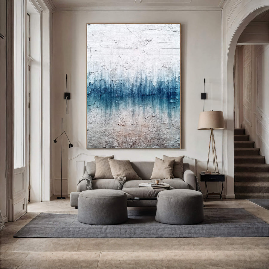 Abstract Art | Azure Textured Gradient