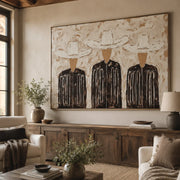 Vintage Americana Art |Trinity in Linen