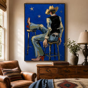 POP Art | Blue Night Cowboy